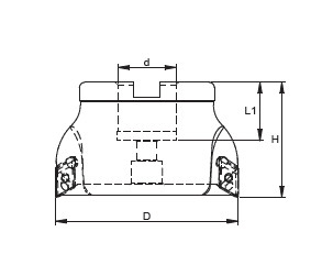 AXD-Cavity Face Milling Cutter for Aluminum